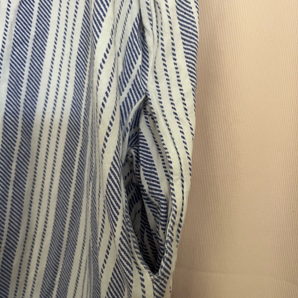 Striped Blue and White Maxi Dress - Picture 7 of 7